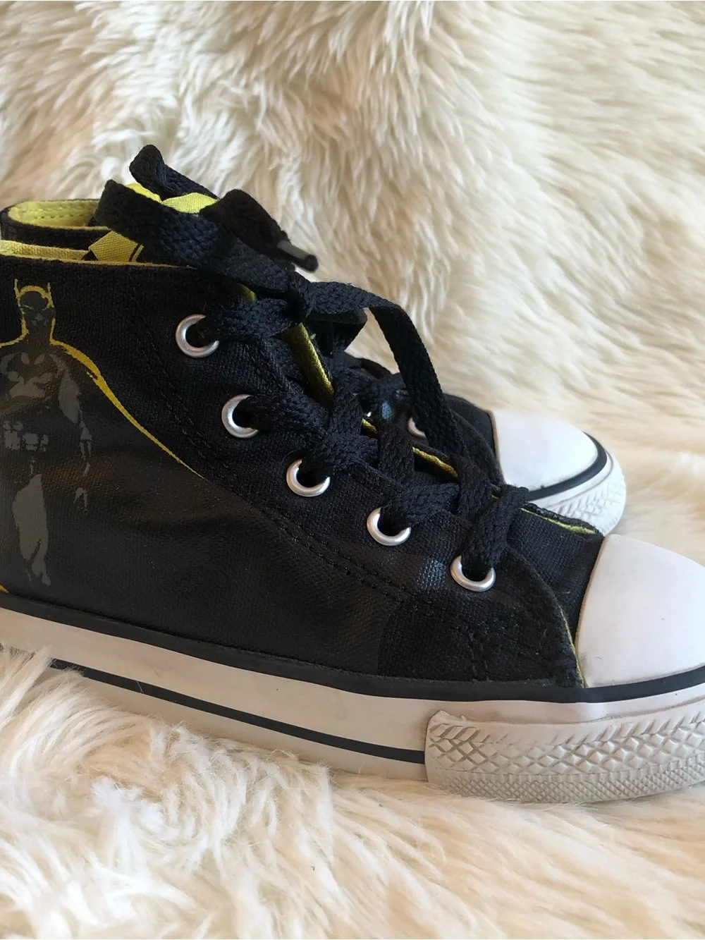 Limited Edition Kids Batman Converse High-Top Sneakers | Boy or Girl Size 9
